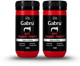 2 Packs of ST.bir Gabru Hair Volume Powder for Men  Instant Lift, Matte Finish  Strong Hold  10g Styling Powder