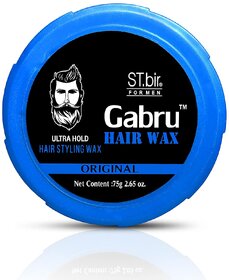 Gabru Hair Wax For Men  Ultra Hold Hair Styling Wax  Long Lasting  Matte Finish  75Gm