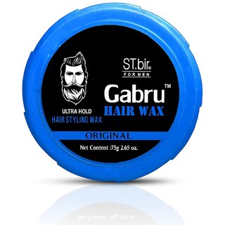 Gabru Hair Wax For Men  Ultra Hold Hair Styling Wax  Long Lasting  Matte Finish  75Gm