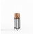 Modern Metal Plant Stand with Copper Planter, Cylindrical Vase, Black Iron Base, Contemporary Flower vase