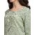 Elara Green Cotton Blend Kurti For Women