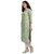 Elara Green Cotton Blend Kurti For Women