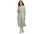 Elara Green Cotton Blend Kurti For Women