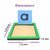 Tantrums Coloured Sand Paper Small Alphabet with Tray Learning Fun Education Puzzle Learning Aid for