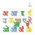 Colorful Hindi Vowels Wooden Puzzle - Hindi Swar Educational Toy for Toddlers