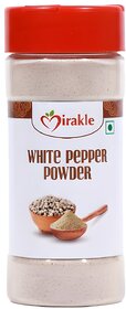 Mirakle White Pepper Powder - Finely Ground Seasoning for Chefs and Home Cooks