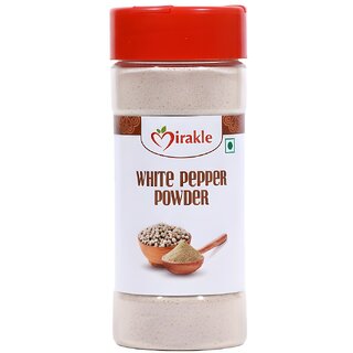 Mirakle White Pepper Powder - Finely Ground Seasoning for Chefs and Home Cooks