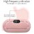 Portable Cordless Heating Pad for Menstrual Cramps Relief, for Stomach, 3-Speed Temperature Adjustment and 4-Speed Massage Modes, Back and Belly Heating Pad for Women Pink Color