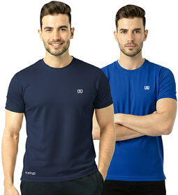 Mens Sports T-Shirt  Breathable Gym  Running Tee Pack of 2