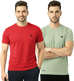 Mens Sports T-Shirt  Breathable Gym  Running Tee Pack of 2