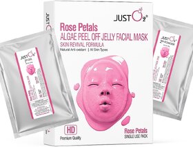 Beauty Relay London Rose Petals Algae Peel Off Jelly Facial Mask Suitable for All Skin Types  125g