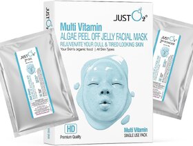 Beauty Relay London Multi Vitamin Algae Peel Off Jelly Facial Mask  Suitable for All Skin Types  125g