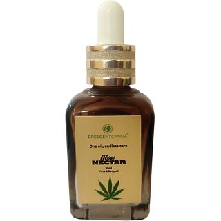 CRESCENTCANNA Glow Nectar Hemp-Infused Face  Body Oil - 30ml