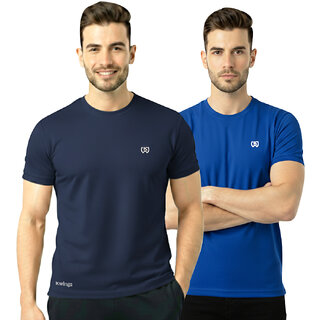 Mens Sports T-Shirt  Breathable Gym  Running Tee Pack of 2