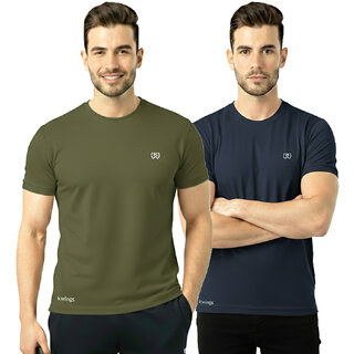 Mens Sports T-Shirt  Breathable Gym  Running Tee Pack of 2