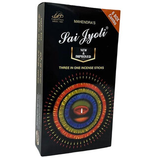Mahendra's Sai Jyoti Incense Sticks -3 Combo Pack of 6 Units