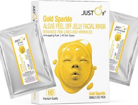 Beauty Relay London Gold Sparkle Algae Peel Off Jelly Facial Mask  For All Skin Types  125g