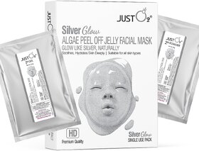 Beauty Relay London Silver Glow Algae Peel-Off Jelly Facial Mask  Glowing Skin  125g
