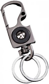 Stylish Metal Keychain V14 with Carabiner Clip