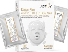 Korean Rice Algae Peel Off Jelly Facial Mask  Restores Skin Radiance  Glass Glow  For All Skin Types  125g