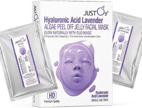 Anti-Aging Hyaluronic Acid  Lavender Peel-Off Jelly Facial Mask for 40+  Hydrating  Firming Skincare  125g