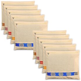Elegant Sari Storage Covers - Durable Fabric PACK OF 12 PCS