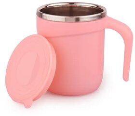 Pink Signet Mug - Modern Stainless Steel Travel Coffee Mug