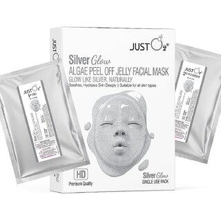 Beauty Relay London Silver Glow Algae Peel-Off Jelly Facial Mask  Glowing Skin  125g