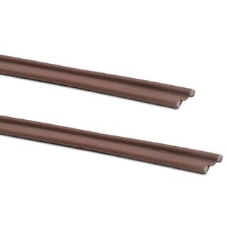 Energy Efficient Door Draft Stopper - Durable Brown Bottom Seal pack of 4 pcs