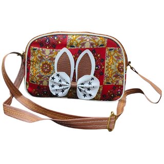 Printed Crossbody Shoulder Bag for Girls, Mini Casual Handbag for Outings  Gifting
