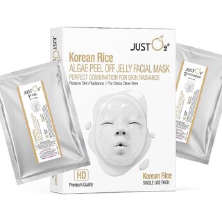Korean Rice Algae Peel Off Jelly Facial Mask  Restores Skin Radiance  Glass Glow  For All Skin Types  125g