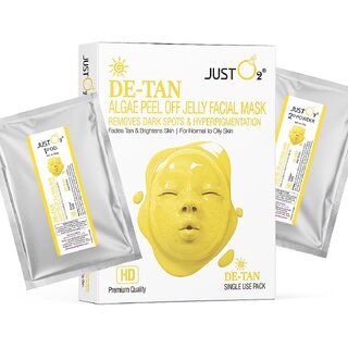 Beauty Relay London De-Tan Algae Peel Off Jelly Facial Mask  For Normal to Oily Skin  125g