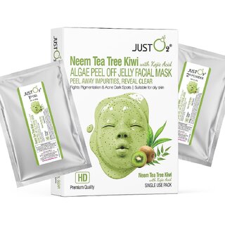 Beauty Relay London Neem, Tea Tree  Kiwi Algae Peel-Off Jelly Facial Mask  125g
