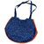 Ethnic Denim Shoulder Bag for Women with Embroidered Front Pocket, Casual Daily Use Office  Shopping Tote