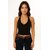 ATLIES Womens Solid Halter Neck Sleeveless Crop Top