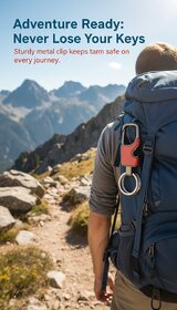 V12 Stylish Electroplated Keychain - Durable  Compact Key Holder