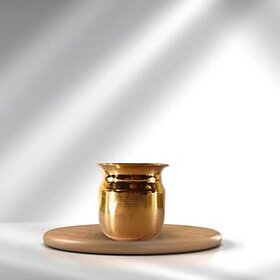 Divine Shubh Kalash  Sacred Brass Water Pot for Puja  Rituals