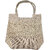 Handmade Jute Handbag for Women  Eco-Friendly Natural Fiber Tote Bag with Zipper Pockets  Ethnic Indian Handicraft Sho