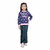 Kid Kupboard Cotton Girls Sweatshirt, Blue/Pink, Full-Sleeves, 8-9 Years KIDS8154