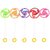 Shopkartz Pull-String Spinning Light Wheel Toy for Kids  Colorful LED Rotating Action Toy (Set of 5)