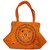 Orange Premium Fabric Handmade Handbag For Women