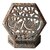 Hexagon Stone Carved Jali Box  Traditional Handcrafted Decorative Storage