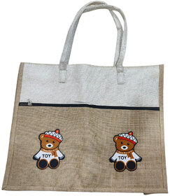 White Premium Cotton Printed Bags Multipurpose Bag For Men  Women  (Pack of 3)