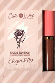 4-Shade Nude Matte Liquid Lipstick Set  Brown, Rose, Pink  Peach Nudes