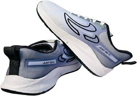 JUST GO IT Boys' Blue Sports Sneakers - Comfortable Kids Athletic Shoes