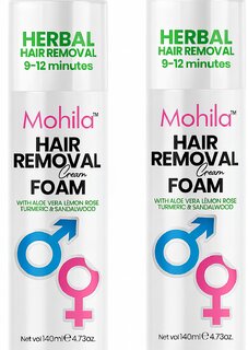 2 Packs of Mohila Hair Removal Cream For Hair Removal Foam Spray For Men  Women Painless Hair Removal (Pack of 1)