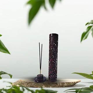 Tranquil Flame Agarbatti  Incense Stand  Premium Stone Finish