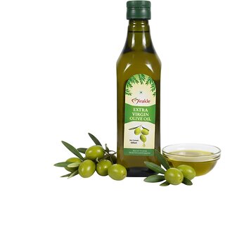 Mirakle Extra Virgin Olive Oil - Premium Cold Pressed Pure Olive Oil for Healthy Cooking