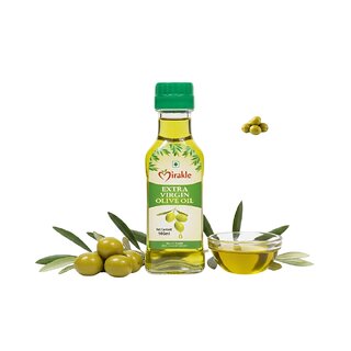 Mirakle Extra Virgin Olive Oil - Premium Cold Pressed Organic Olive Oil for Healthy Cooking