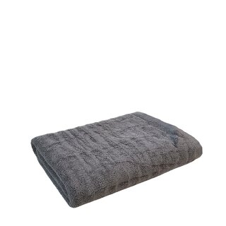 Luxurious 100 Cotton Quick-Dry Bath Towel - Super Absorbent Lightweight in Dark Grey